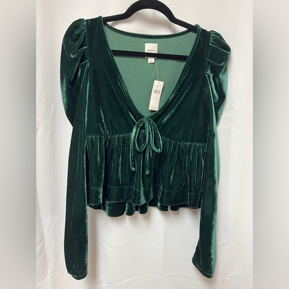 Maeve Velvet Babydoll Top - Picture 5 of 12